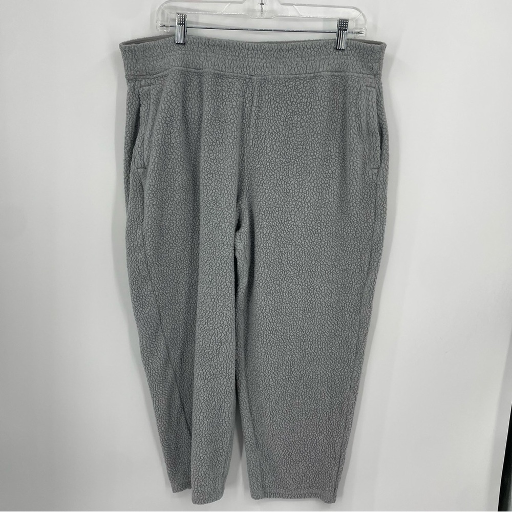 Patagonia Women's Shearling Fleece Crops Size XL 22010 gray